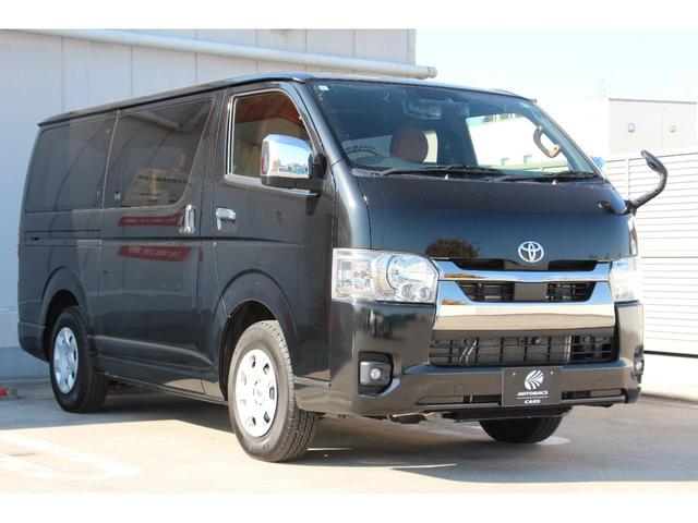 ハイエースバン スーパーＧＬ　ダークプライムＩＩ　ベッドキット　シートカバー　全周囲カメラ　ナビ　ＴＶ　ＥＴＣ　両側パワースライドドア　レーンアシスト　衝突被害軽減システム　オートマチックハイビーム　スマートキー　電動格納ミラー（30枚目）
