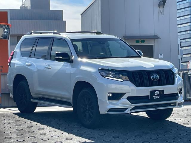 ランドクルーザープラド TX Lパッケージ マットブラックエディション ワンオーナー 純正ナビ フルセグTV ETC2.0 全方位モニター ムーンルーフ TRDエアロ 専用グリル・アルミ オートライト シートベンチレーター 追従クルーズコントロール 衝突被害軽減ブレーキ(14枚目)