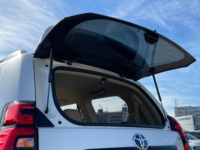 ランドクルーザープラド TX Lパッケージ マットブラックエディション ワンオーナー 純正ナビ フルセグTV ETC2.0 全方位モニター ムーンルーフ TRDエアロ 専用グリル・アルミ オートライト シートベンチレーター 追従クルーズコントロール 衝突被害軽減ブレーキ(33枚目)