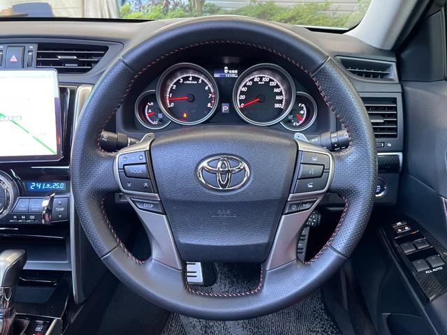 マークX ワンオーナー モデリスタエアロ サンルーフ パナソニックELフローティングナビ フルセグTV バックカメラ ETC 前後ドライブレコーダー 追従クルーズコントロール 衝突被害軽減ブレーキ レーンキープ(3枚目)