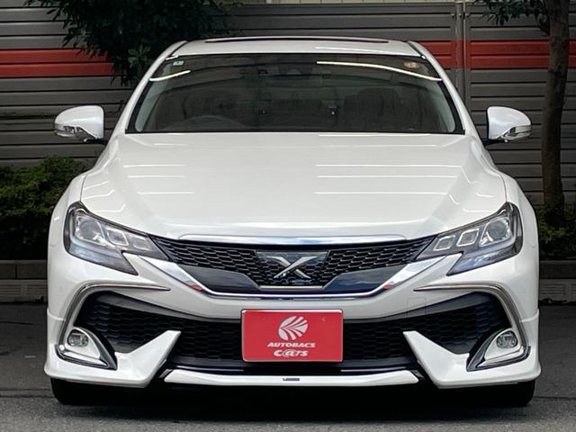 マークX ワンオーナー モデリスタエアロ サンルーフ パナソニックELフローティングナビ フルセグTV バックカメラ ETC 前後ドライブレコーダー 追従クルーズコントロール 衝突被害軽減ブレーキ レーンキープ(14枚目)