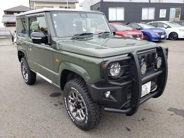 ジムニー ＸＣ　未使用車　セーフティー　７インチナビ　　バンパーガード　純正１６インチＡＷ　ＴＯＹＯ　ＯＰＥＮ　ＣＯＵＮＴＲＹ　ＬＥＤヘッドライト　ＬＥＤフォグ　電動格納ミラー　シートヒーター　レザーシートカバー（6枚目）