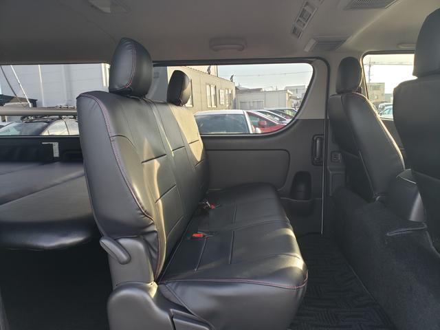 ハイエースバン ロングスーパーＧＬ　純正７インチフルセグナビ　純正１５インチＡＷ　ＥＴＣ　ドラレコ前後　ＬＥＤヘッドライト　ＬＥＤフォグ　純正１５インチＡＷ　ベッドキッド　ＡＣ１００Ｖコンセント　電動格納　エアコン　サーキュレーター（40枚目）