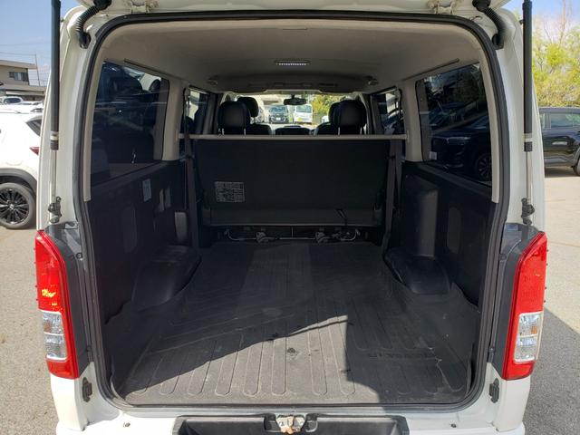 ハイエースバン スーパーGL ダークプライム 7インチナビ バックカメラ LEDヘッドライト lEDフォグ 17インチアルミホイール 電動格納ミラー エンジンスターター 両側パワースライドドア AC100V充電 CD:DVD ETC 4WD(18枚目)