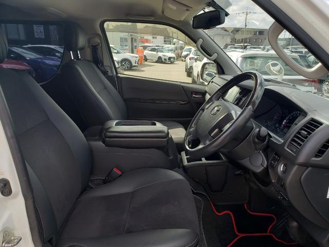 ハイエースバン スーパーGL ダークプライム 7インチナビ バックカメラ LEDヘッドライト lEDフォグ 17インチアルミホイール 電動格納ミラー エンジンスターター 両側パワースライドドア AC100V充電 CD:DVD ETC 4WD(37枚目)