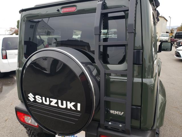 ジムニー XC 登録済未使用車 ジーアイギアオフロード ブルバー LEDオフロード サイドステップ ワイドオーバーフェンダー リアラダー ルーフラック スペアタイヤハードカバー 3インチリフトアップキット(17枚目)