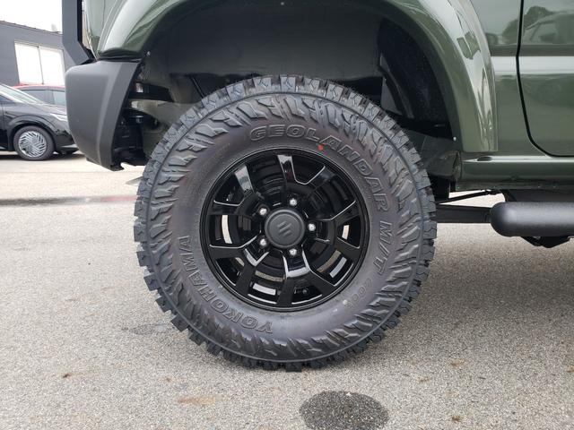 ジムニー XC 登録済未使用車 ジーアイギアオフロード ブルバー LEDオフロード サイドステップ ワイドオーバーフェンダー リアラダー ルーフラック スペアタイヤハードカバー 3インチリフトアップキット(19枚目)