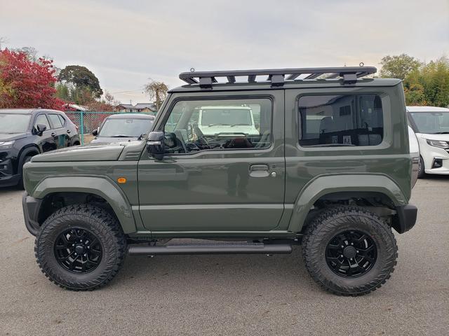 ジムニー XC 登録済未使用車 ジーアイギアオフロード ブルバー LEDオフロード サイドステップ ワイドオーバーフェンダー リアラダー ルーフラック スペアタイヤハードカバー 3インチリフトアップキット(39枚目)