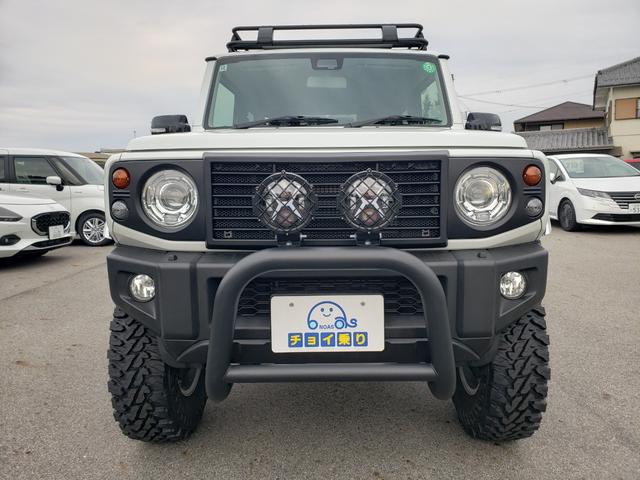 ジムニー XC ジーアイギアオフロード グリルガード LEDフォグ サイドステップ ワイドオーバーフェンダー リアラダー ルーフラック スペアタイヤハードカバー シートカバー 3インチリフトアップ 15インチアルミ(5枚目)