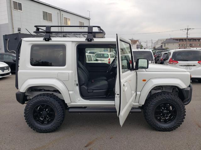 ジムニー XC ジーアイギアオフロード グリルガード LEDフォグ サイドステップ ワイドオーバーフェンダー リアラダー ルーフラック スペアタイヤハードカバー シートカバー 3インチリフトアップ 15インチアルミ(8枚目)