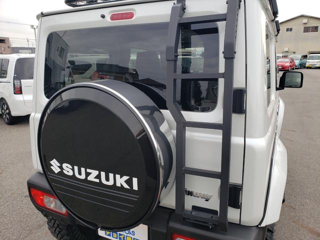 ジムニー XC ジーアイギアオフロード グリルガード LEDフォグ サイドステップ ワイドオーバーフェンダー リアラダー ルーフラック スペアタイヤハードカバー シートカバー 3インチリフトアップ 15インチアルミ(19枚目)