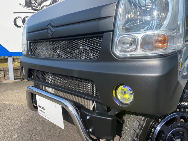 エブリイワゴン ＪＰターボ　４ＷＤ　４ＷＤ　ターボ　全塗装　カスタム　リフトアップ　ＭＬＪ１４インチアルミホイール　マッドタイヤ　プラスライン　フロントバンパー　リヤバンパー　スキッドバンパー　グリルガード（10枚目）