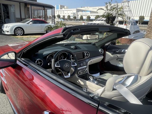 ＳＬ 　ＡＭＧ　ＳＬ６３ファイナル　　ＮＡＶＩ　．ＡＥＲＯ　ＩＳＴＯＰ　：整備記録　カーボン　　Ｓ：ＧＴフロントグリル　ベージュレザー（17枚目）