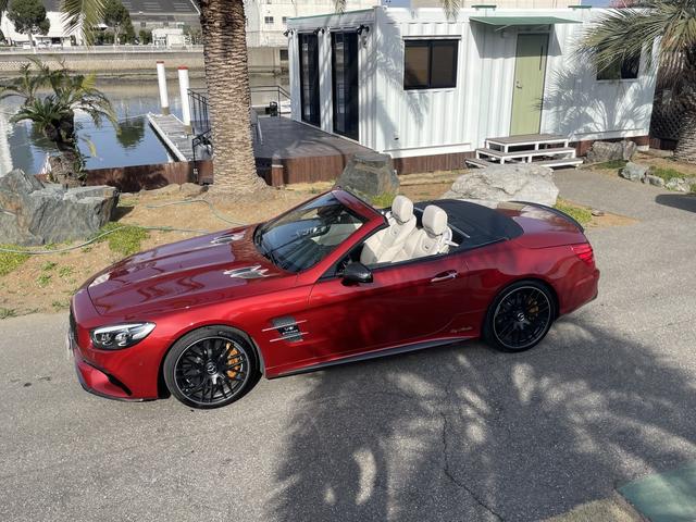 ＳＬ 　ＡＭＧ　ＳＬ６３ファイナル　　ＮＡＶＩ　．ＡＥＲＯ　ＩＳＴＯＰ　：整備記録　カーボン　　Ｓ：ＧＴフロントグリル　ベージュレザー（46枚目）