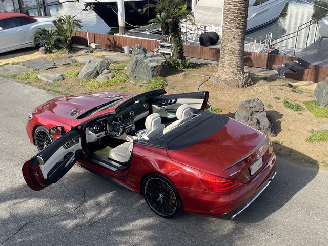 ＳＬ 　ＡＭＧ　ＳＬ６３ファイナル　　ＮＡＶＩ　．ＡＥＲＯ　ＩＳＴＯＰ　：整備記録　カーボン　　Ｓ：ＧＴフロントグリル　ベージュレザー（60枚目）