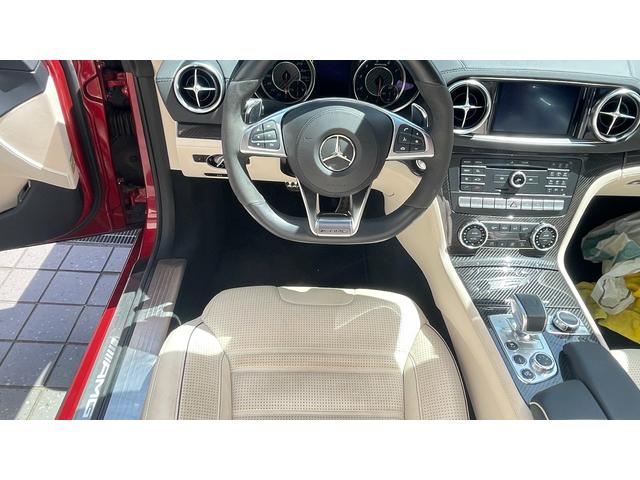 ＳＬ 　ＡＭＧ　ＳＬ６３ファイナル　　ＮＡＶＩ　．ＡＥＲＯ　ＩＳＴＯＰ　：整備記録　カーボン　　Ｓ：ＧＴフロントグリル　ベージュレザー（62枚目）