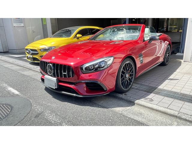 ＳＬ 　ＡＭＧ　ＳＬ６３ファイナル　　ＮＡＶＩ　．ＡＥＲＯ　ＩＳＴＯＰ　：整備記録　カーボン　　Ｓ：ＧＴフロントグリル　ベージュレザー（79枚目）