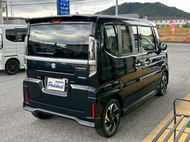 スペーシアカスタム ハイブリッドXS 純正9インチナビ 全方位カメラ ETC スズキコネクト通信機 電動パーキング アダプティブクルーズコントロール ハンドルヒーター シートヒーター 両側パワースライドドア リモコンキー2個(31枚目)