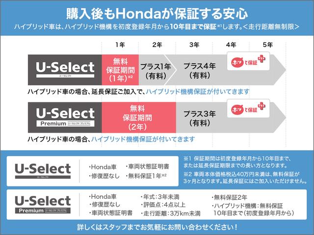 フィットハイブリッド ナビプレミアムセレクション　純正ＨＤＤナビ　ワンセグＴＶ　クルーズコントロール　障害物センサー　運転席シートヒーター　バックカメラ　オートクルーズ　アイドリングＳ　ＡＡＣ　整備記録簿　盗難防止装置　エアバック　ＥＴＣ　ＶＳＡ（4枚目）