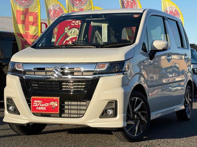 ワゴンRカスタムZ ハイブリッドZX 届出済未使用車 クリアランスソナー オートクルーズコントロール レーンアシスト 衝突被害軽減システム オートライト LEDヘッドランプ スマートキー 電動格納ミラー シートヒーター ベンチシート(5枚目)