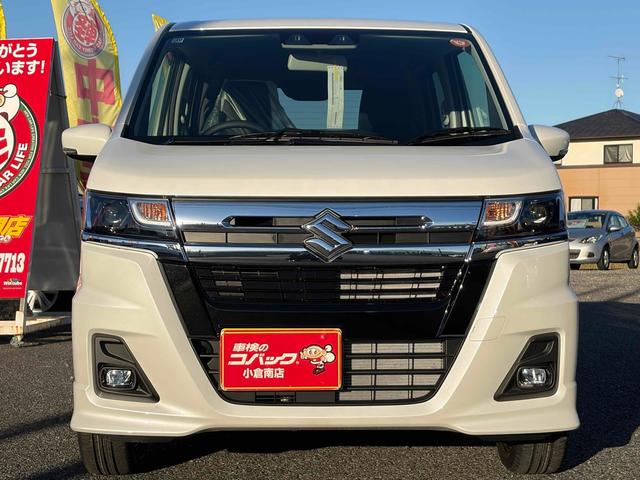 ワゴンRカスタムZ ハイブリッドZX 届出済未使用車 クリアランスソナー オートクルーズコントロール レーンアシスト 衝突被害軽減システム オートライト LEDヘッドランプ スマートキー 電動格納ミラー シートヒーター ベンチシート(6枚目)