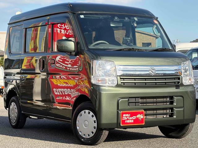 エブリイ ＰＣリミテッド　ＡＴ　衝突被害軽減システム　クリアランスソナー　レーンアシスト　ドライブレコーダー　ナビ　両側スライドドア　キーレスエントリー　電動格納ミラー　オートライト　盗難防止システム　ＡＢＳ　ＥＳＣ（8枚目）