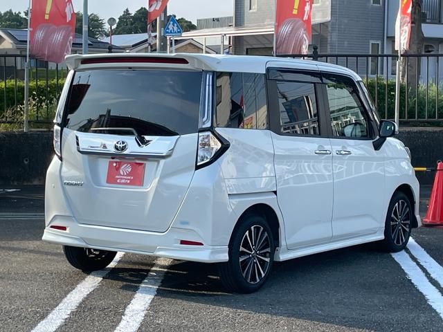 ルーミー カスタムＧ－Ｔ　ＥＴＣ　全周囲カメラ　ＴＶ　両側電動スライドドア　クリアランスソナー　オートクルーズコントロール　衝突被害軽減システム　アルミホイール　オートライト　ＬＥＤヘッドランプ　スマートキー（16枚目）