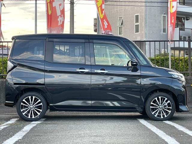 ルーミー カスタムG-T ワンオーナー 全周囲カメラ TV 両側電動スライドドア クリアランスソナー 追従クルーズコントロール 衝突被害軽減システム アルミホイール オートライト LEDヘッドランプ スマートキー 電格ミラー(17枚目)