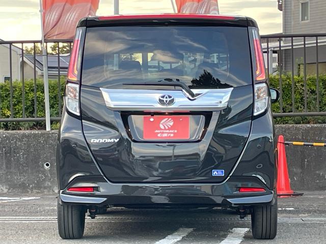 ルーミー カスタムG-T ワンオーナー 全周囲カメラ TV 両側電動スライドドア クリアランスソナー 追従クルーズコントロール 衝突被害軽減システム アルミホイール オートライト LEDヘッドランプ スマートキー 電格ミラー(19枚目)