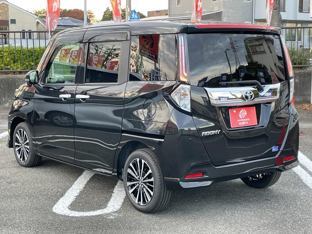 ルーミー カスタムG-T ワンオーナー 全周囲カメラ TV 両側電動スライドドア クリアランスソナー 追従クルーズコントロール 衝突被害軽減システム アルミホイール オートライト LEDヘッドランプ スマートキー 電格ミラー(49枚目)