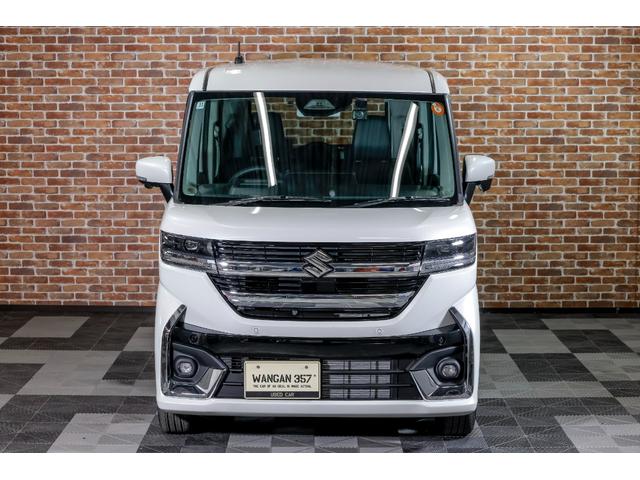 スペーシアカスタム ハイブリッドＸＳターボ　カーテンエアバック　運転席エアバッグ　パワーウインドウ　パワステ　横滑り防止　ワンオーナー　オートエアコン　ＡＢＳ　取説記録　運転席助手席エアバック（5枚目）