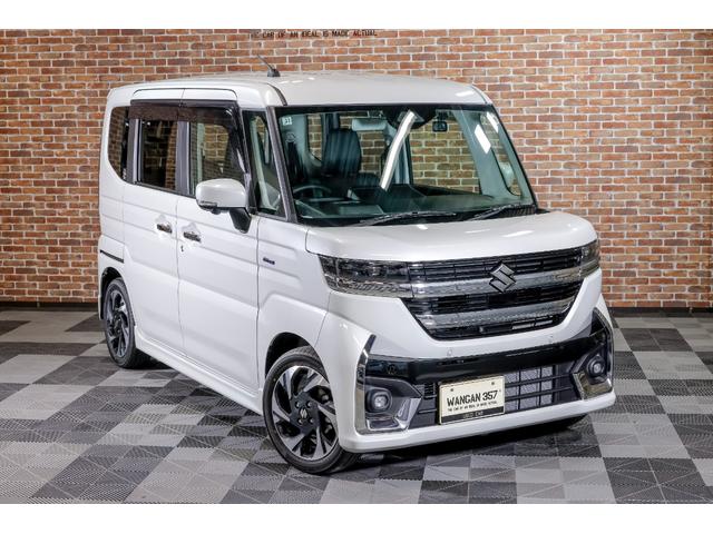 スペーシアカスタム ハイブリッドＸＳターボ　カーテンエアバック　運転席エアバッグ　パワーウインドウ　パワステ　横滑り防止　ワンオーナー　オートエアコン　ＡＢＳ　取説記録　運転席助手席エアバック（6枚目）