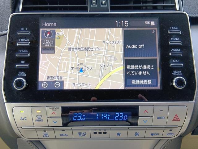 ランドクルーザープラド ＴＸ　Ｌパッケージ　マットブラックエディション　サンルーフ　ルーフレール　ドライブレコーダー　全周囲カメラ　クリアランスソナー　オートクルーズコントロール　レーンアシスト　衝突被害軽減システム　　ナビ　オートマチックハイビーム　ＬＥＤヘッドランプ（10枚目）