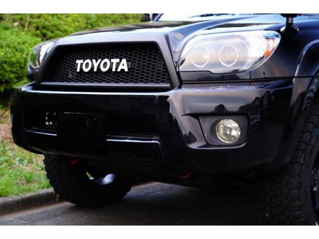 ハイラックスサーフ SSR-Xリミテッド 新品ブラックアウトヘッドライト 新品TOYOTAグリル 2インチリフトアップ 左右2本出しマフラー テールガード 17インチAW BFGoodrich 新品ハンドル(コンビ)(11枚目)