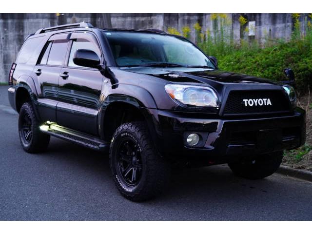 ハイラックスサーフ SSR-Xリミテッド 新品ブラックアウトヘッドライト 新品TOYOTAグリル 2インチリフトアップ 左右2本出しマフラー テールガード 17インチAW BFGoodrich 新品ハンドル(コンビ)(39枚目)