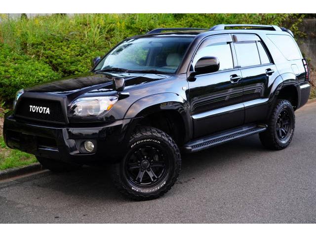 ハイラックスサーフ SSR-Xリミテッド 新品ブラックアウトヘッドライト 新品TOYOTAグリル 2インチリフトアップ 左右2本出しマフラー テールガード 17インチAW BFGoodrich 新品ハンドル(コンビ)(66枚目)