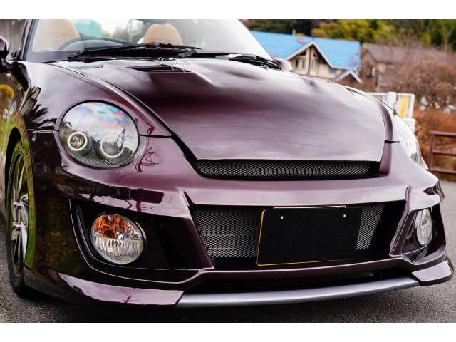 コペン アルティメットエディションＩＩ　テイクオフエアロ　エアロボンネット　トランクスポイラー　ブラックアウトヘッドライト　車高調　レカロシート（6枚目）