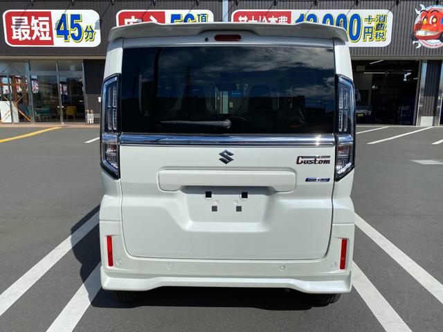 スペーシアカスタム ハイブリッドＧＳ　届出済未使用車　横滑り防止装置　禁煙車　パワステ　ＡＢＳ　前席シートヒーター　オートエアコン　盗難防止装置　レーンキープアシスト　電動格納ミラー　アイドリングストップ　オートライト　ベンチシート（12枚目）