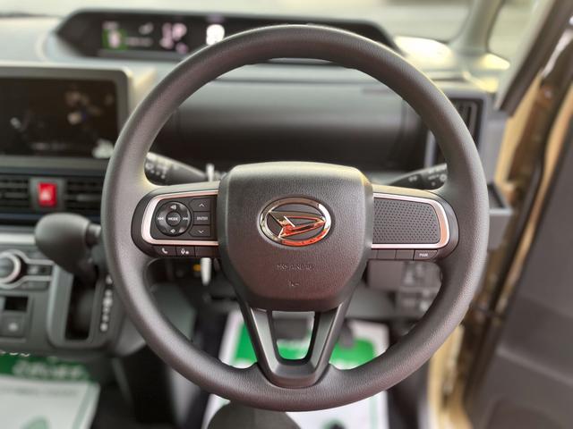 タント Ｘ　届出済未使用車　衝突軽減ブレーキ　禁煙車　運転席シートヒーター　ＬＥＤライト　スマキー　ｉストップ　フルフラットシート　ＬＤＷ　キーレス　衝突低減ブレーキ　助手席エアバック　点検記録簿　ベンチシート（6枚目）