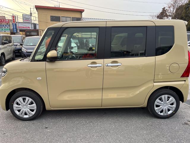 タント Ｘ　届出済未使用車　衝突軽減ブレーキ　禁煙車　運転席シートヒーター　ＬＥＤライト　スマキー　ｉストップ　フルフラットシート　ＬＤＷ　キーレス　衝突低減ブレーキ　助手席エアバック　点検記録簿　ベンチシート（8枚目）