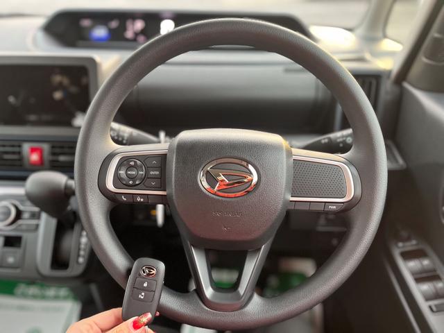 タント Ｘ　届出済未使用車　衝突軽減ブレーキ　禁煙車　運転席シートヒーター　ＬＥＤライト　スマキー　ｉストップ　フルフラットシート　ＬＤＷ　キーレス　衝突低減ブレーキ　助手席エアバック　点検記録簿　ベンチシート（17枚目）