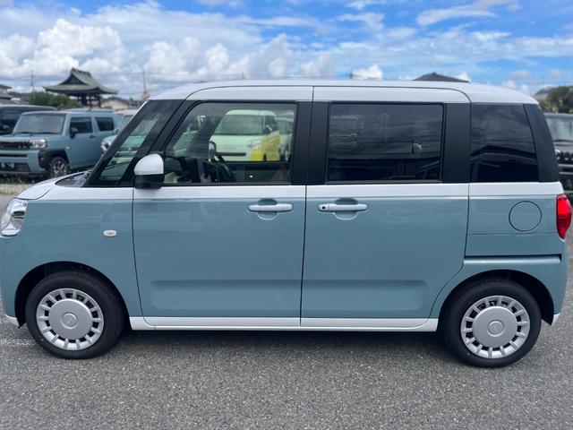 ムーヴキャンバス ストライプスＸ　届出済未使用車　禁煙車　衝突被害軽減ブレーキ　コーナーセンサ　衝突安全ボディ　ＥＳＣ　エアコン　盗難防止システム　ベンチシート　レーンアシスト　パワーステアリング　パワーウィンドウ　ＡＢＳ　エアバック（8枚目）