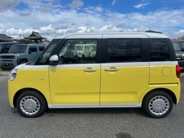 ムーヴキャンバス ストライプスX 衝突被害軽減ブレーキ 横滑り防止機能 禁煙車 コーナーセンサー エアコン 衝突安全ボディ オートハイビーム オートライト ベンチシート パワーウインドウ 盗難防止システム パワーステアリング ABS(7枚目)