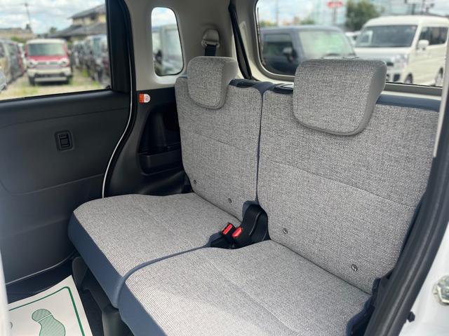 ムーヴキャンバス ストライプスX 衝突被害軽減ブレーキ 横滑り防止機能 禁煙車 コーナーセンサー エアコン 衝突安全ボディ オートハイビーム オートライト ベンチシート パワーウインドウ 盗難防止システム パワーステアリング ABS(19枚目)