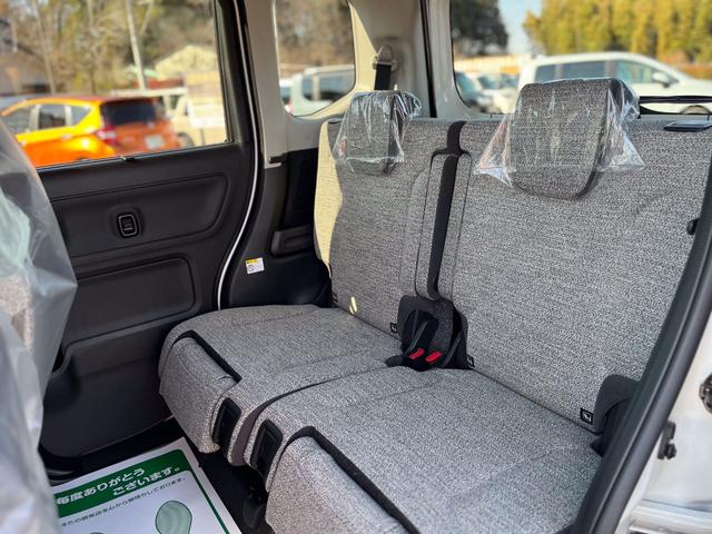 スペーシア ハイブリッドX 運転席エアバッグ デュアルセンサーブレーキ LKAS サイドエアバッグ 運転席助手席エアバッグ 前席シートヒーター LED フルフラットシート ESP スマートキー リモコンキー ベンチシート ABS(10枚目)