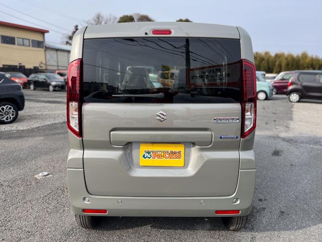 スペーシア ハイブリッドＧ　届出済未使用車　衝突軽減ブレーキ　禁煙車　キーレススタートシステム　フルフラット　パワーステアリング　フロントベンチシート　低速時衝突軽減ブレーキ　アイドリングＳ　オートＬＥＤ　パーキングセンサー（12枚目）