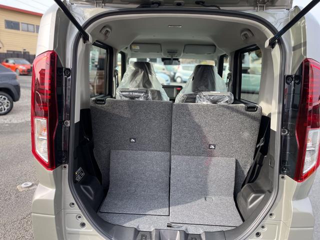 スペーシア ハイブリッドＧ　届出済未使用車　衝突軽減ブレーキ　禁煙車　キーレススタートシステム　フルフラット　パワーステアリング　フロントベンチシート　低速時衝突軽減ブレーキ　アイドリングＳ　オートＬＥＤ　パーキングセンサー（13枚目）