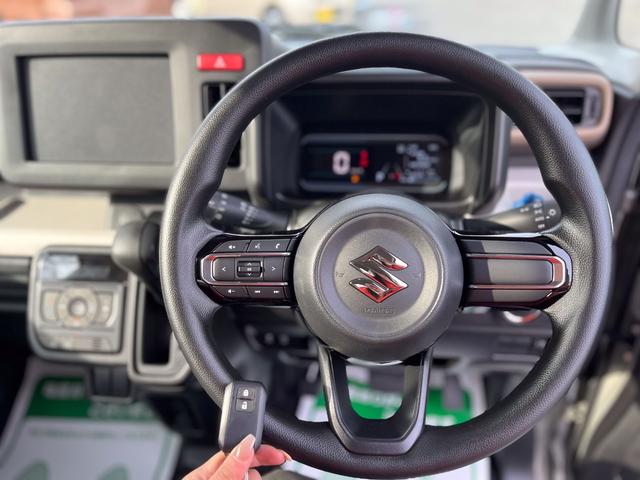 スペーシア ハイブリッドＧ　届出済未使用車　衝突軽減ブレーキ　禁煙車　キーレススタートシステム　フルフラット　パワーステアリング　フロントベンチシート　低速時衝突軽減ブレーキ　アイドリングＳ　オートＬＥＤ　パーキングセンサー（17枚目）