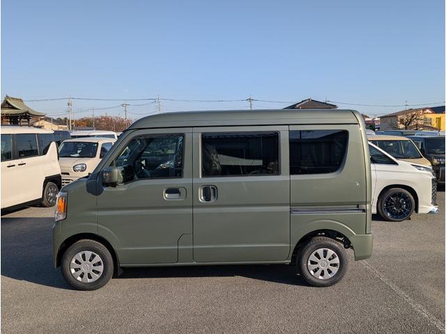 エブリイ PC 届出済未使用車 衝突軽減ブレーキ 禁煙車 キーレスエントリーシステム オートハイビーム 前席パワーウインドウ シートヒーター付 LEDヘッド セキュリティーアラーム パワーステアリング Aライト(8枚目)