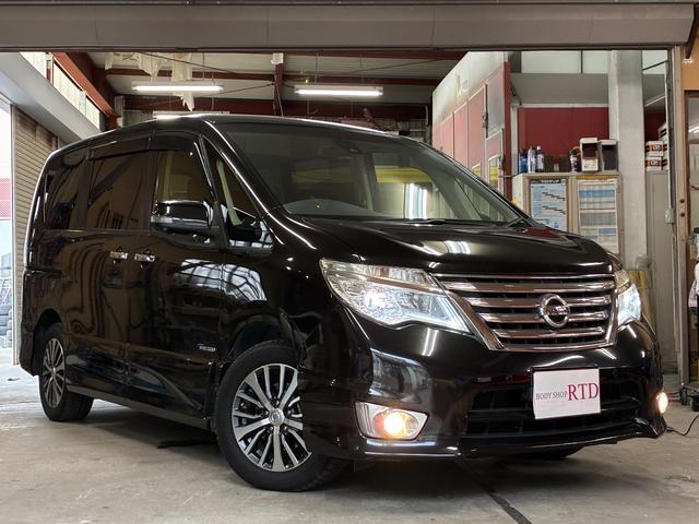 セレナ ハイウェイスター Vセレ+セーフティII SHV 禁煙車 純正8インチナビ フリップダウンモニター 両側電動スライドドア 全周囲カメラ 衝突軽減ブレーキ&レーンアシスト コーナーセンサー LEDヘッドライト フルセグTV ETC インテリキー(2枚目)